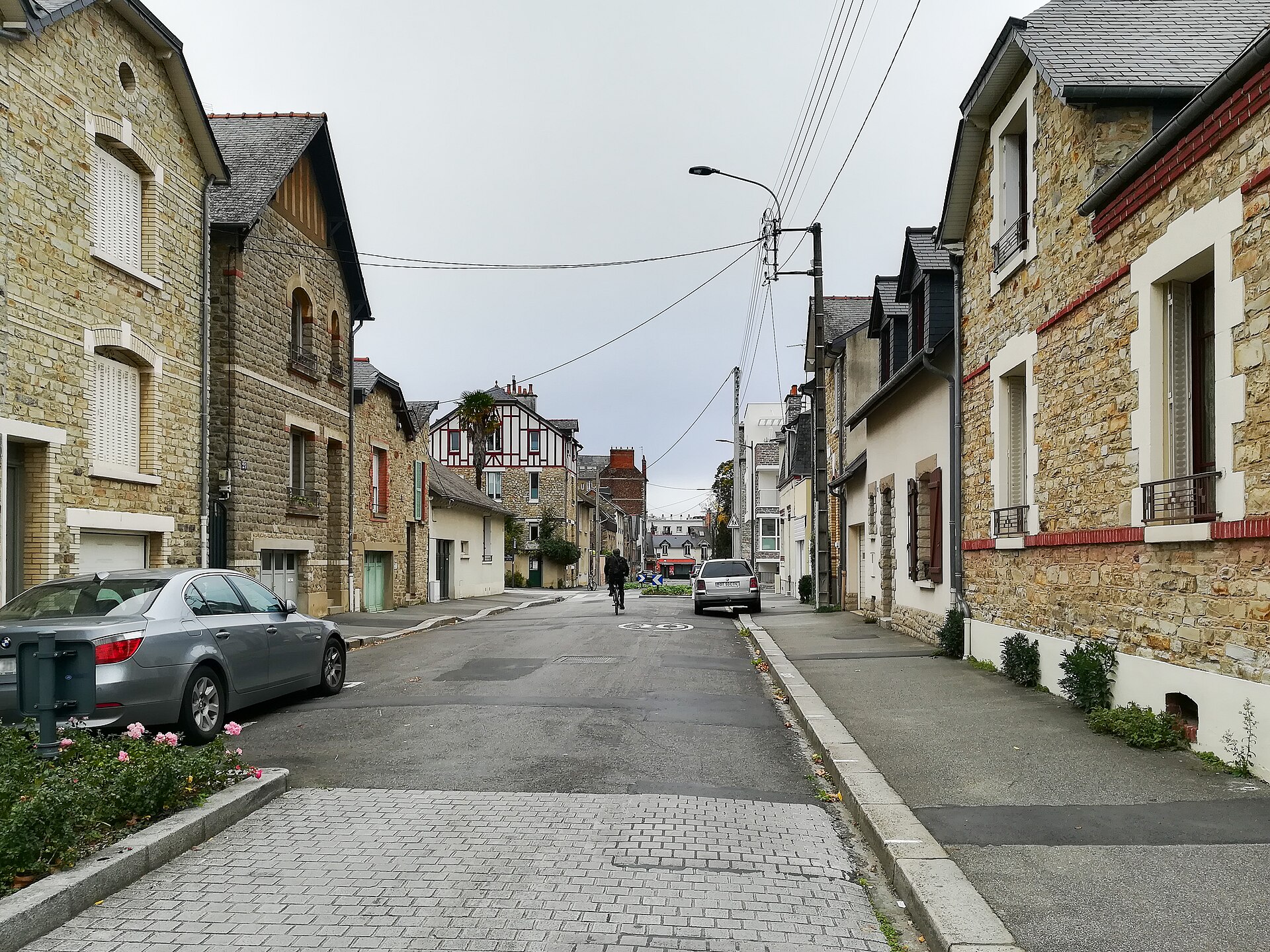 Maisons de ville de la rue de Villeneuve, quartier Sacrés-Cœurs, Rennes
